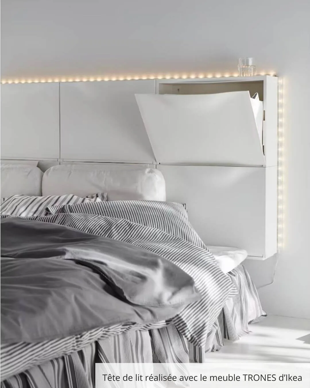 rangement chambre caissons ikea trones