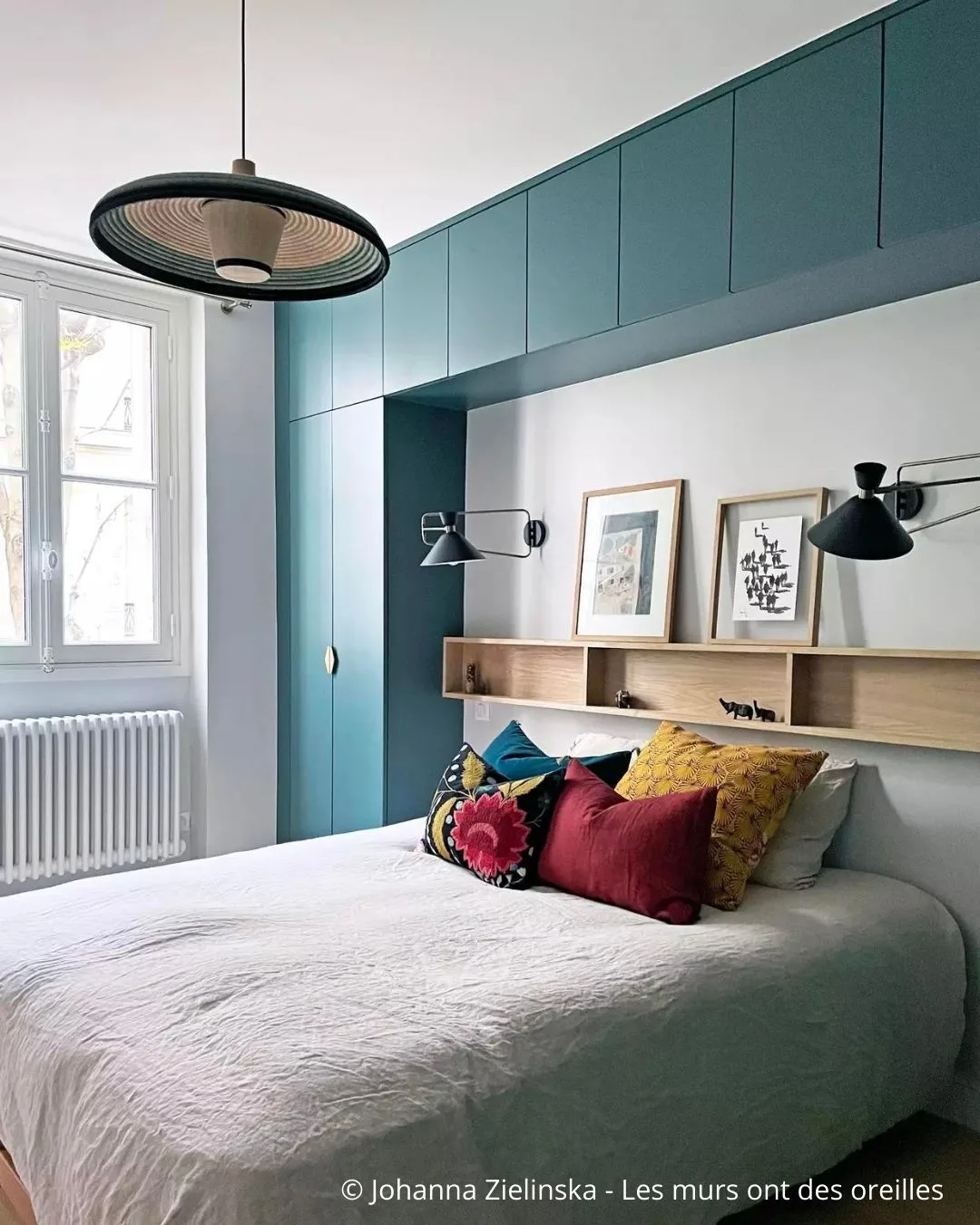 pont de lit placards rangement chambre