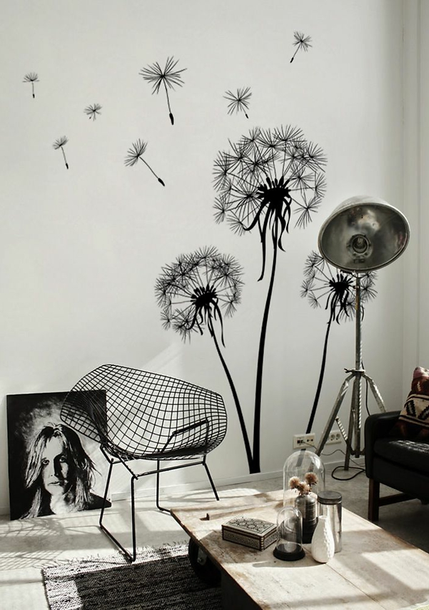 stickers noirs chambre