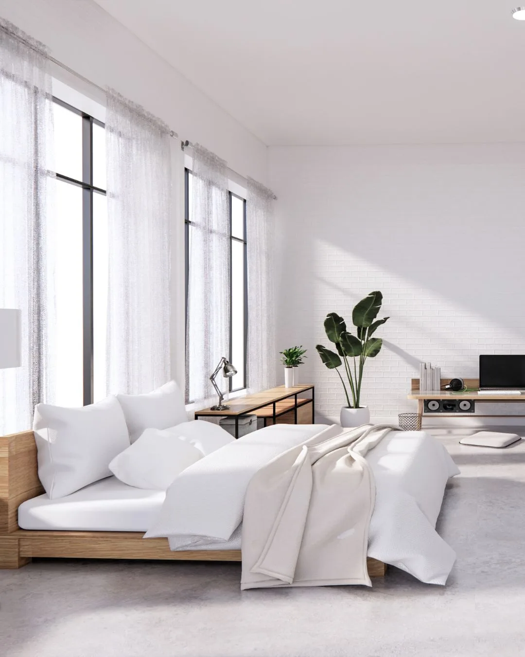 une chambre à la décoration intérieure zen et design
