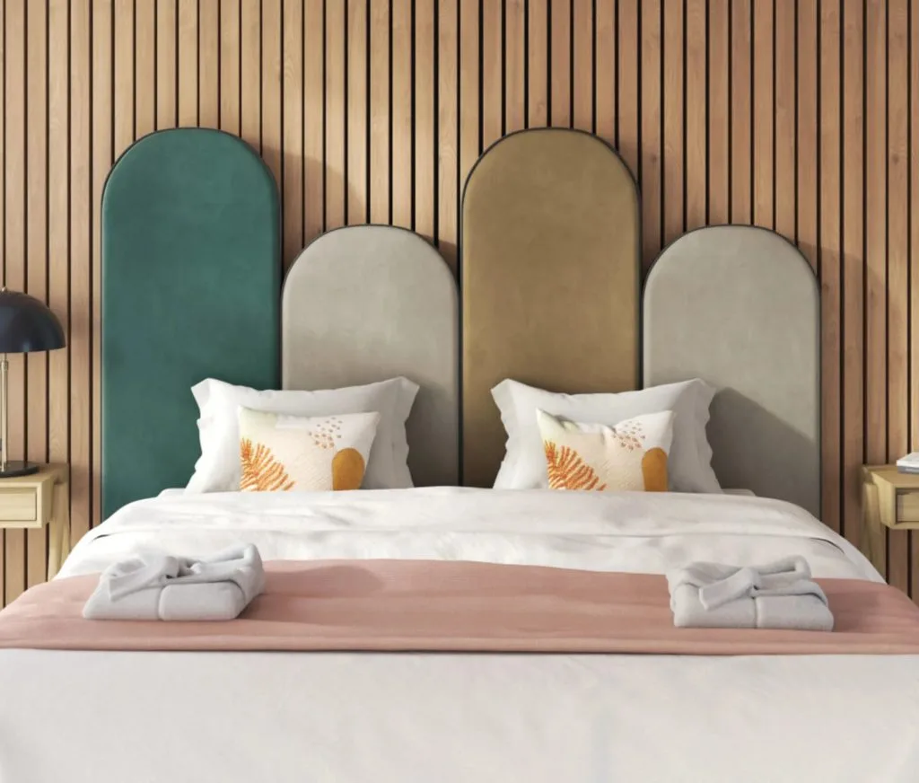 tete de lit en velours